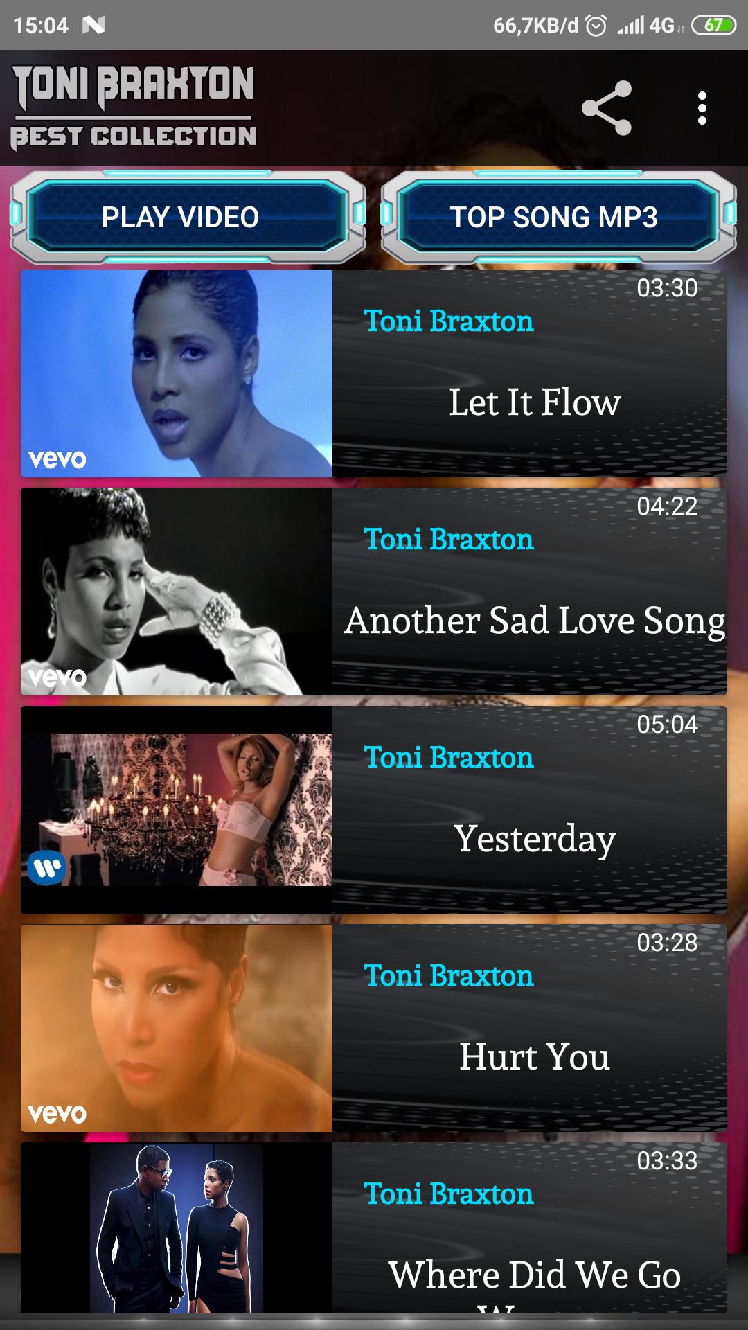 Toni Braxton ~ The Best Video Music MP3 Offline APK per Android Download