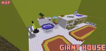 Giant House Map MCPE