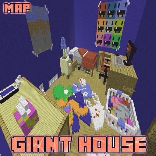 Giant House Map MCPE