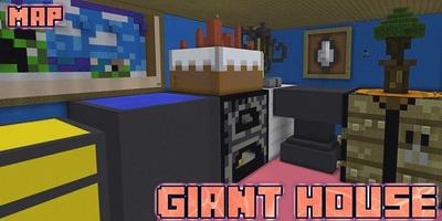 Giant House Map MCPE Affiche