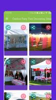 Outdoor Party Tent Decorating  Poster