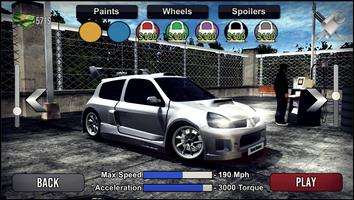 Clio Drift Driving Simulator plakat