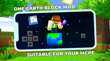 One Earth Block Mod Minecraft पोस्टर