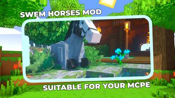 SWEM Realistic Horses Mod MCPE 포스터