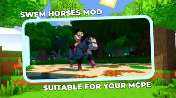 SWEM Realistic Horses Mod MCPE स्क्रीनशॉट 1