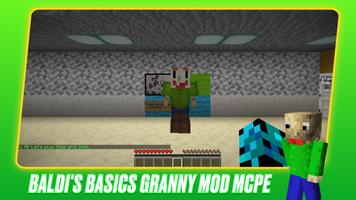 Baldi's Basics Granny Mod MCPE poster
