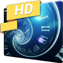 Clock Spiral Digit 4K Live WP APK