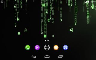 Matrix Lettres Vertes HD LWP capture d'écran 3
