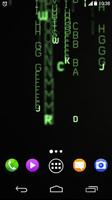 پوستر Matrix Green Letters HD LWP