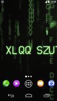 برنامه‌نما Matrix Green Letters HD LWP عکس از صفحه