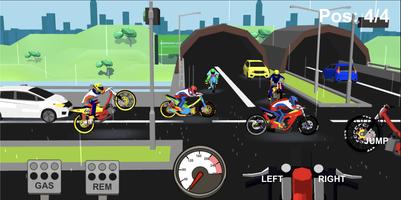 Indonesia Drag Bike Racing 3D capture d'écran 1