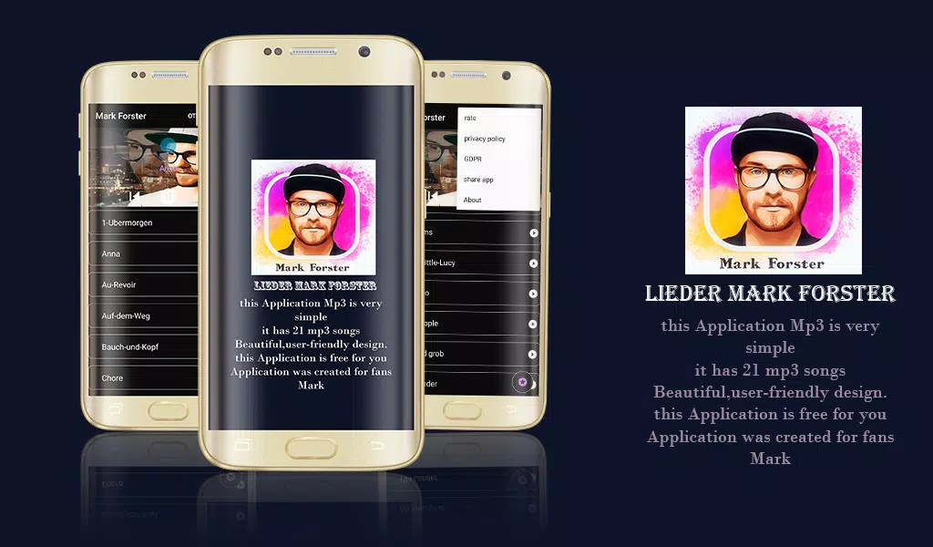 lieder ‌‌mark forster mp3 for Android - APK Download