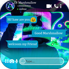 fake call and chat live from Marshmello Prank simgesi