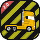 Truck Transport - Lkw-Rennen Zeichen