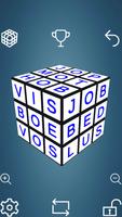 Woord Puzzel Kubus-poster