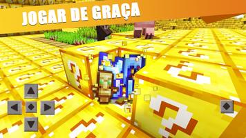 Bloco da Sorte para Minecraft Cartaz