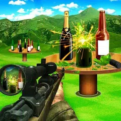 Real fun bottle shoot: Target shooting Games 2020
