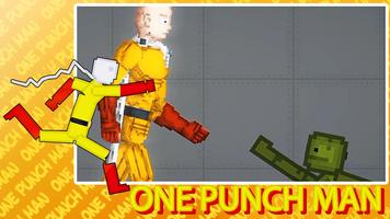 One Punch Man Mod Jeu de melon Affiche