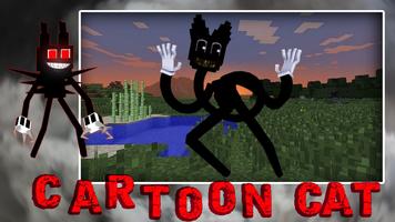 Chat de dessin animé Affiche