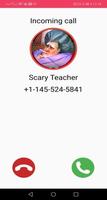 Scary Evil Teacher Chat & Talk Poster