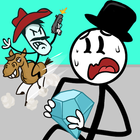 Stick robber - Diamond target icon