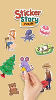 Sticker puzzle: color of love poster