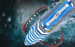 Megalodon shark fish eater syot layar 1
