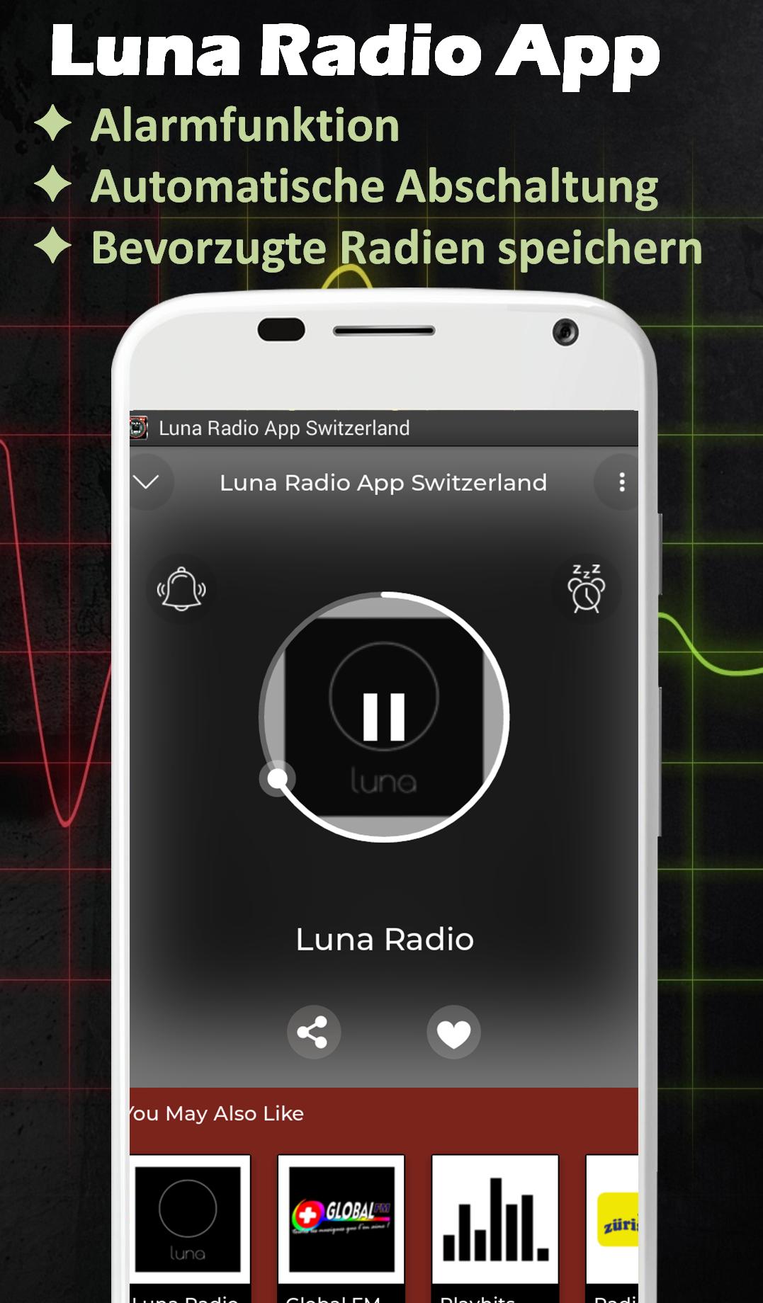 Luna Radio App + Radiosender Schweiz Musik Online for Android - APK Download