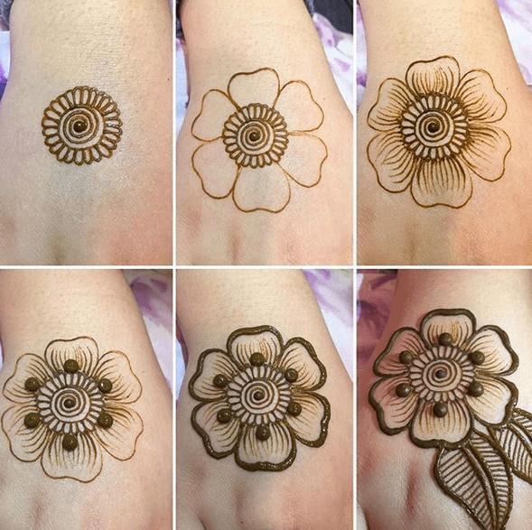 Paling Populer 11+ Gambar Motif Henna Bunga Simple ...