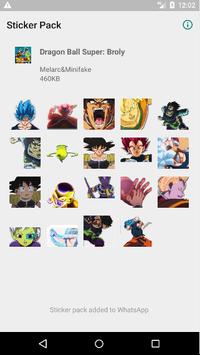 Download Dragon Ball Super Broly Stickers For Whatsapp Apk