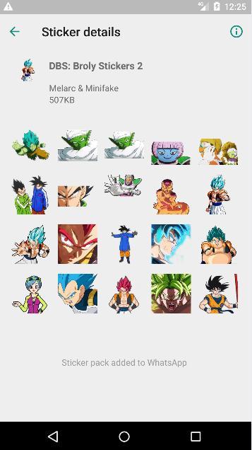 Dragon Ball Super Broly Stickers For Whatsapp For Android Apk Download - broly dbs pack roblox