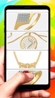 Men Gold Jewellery Design Affiche