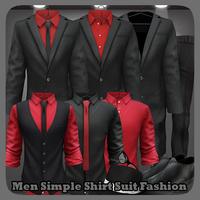 Men Simple Shirt Suit Fashion poster