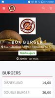 Box Burger Affiche