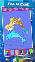 Little Mermaid Coloring Book syot layar 3