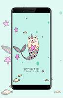 Mermaid Theme Wallpaper capture d'écran 1