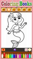 Mermaid Coloring Book-Easy Coloring Book 海报