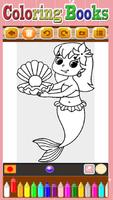 Mermaid Coloring Book-Easy Coloring Book 截图 2