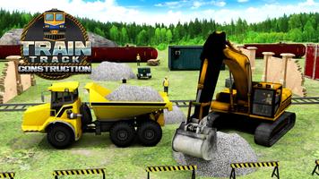 Train Track Construction Poster