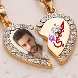 Name & photo on the necklace icon