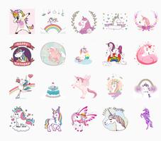 WAStickers Unicorn and Easter Affiche