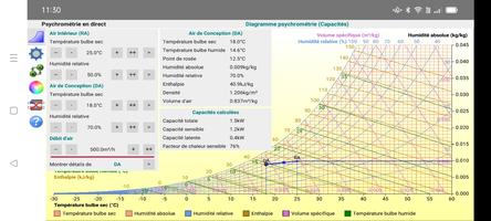 Psychrométrie en direct Affiche