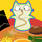 Hello Cats!: Ramen Fever - Eat Street Trick icône