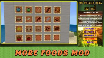 More Foods Mod For MCPE captura de pantalla 1