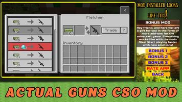 Actual Guns CSO Mod For MCPE captura de pantalla 2