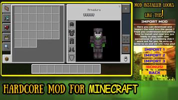 Hardcore Mod For Minecraft poster