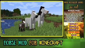 Horse Mod For Minecraft Affiche