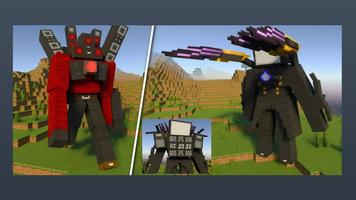 TVMan Mod Minecraft Skibidi تصوير الشاشة 1