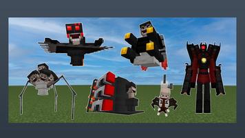 Skibidi Toilet Minecraft Mod Cartaz