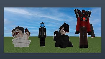 Skibidi Toilet Minecraft Mod imagem de tela 1